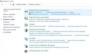 administrador de dispositivos