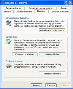 propiedades del sistema