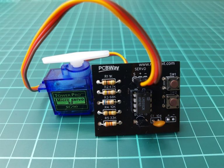 Probador de servos con circuito integrado 555 (Incluye Circuito Impreso